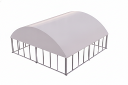Шатер ангарного типа 10×10 м